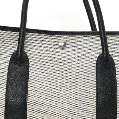 Hermes Buffle Skipper Toile Garden Party 36 MM Tote Black 6 of 8
