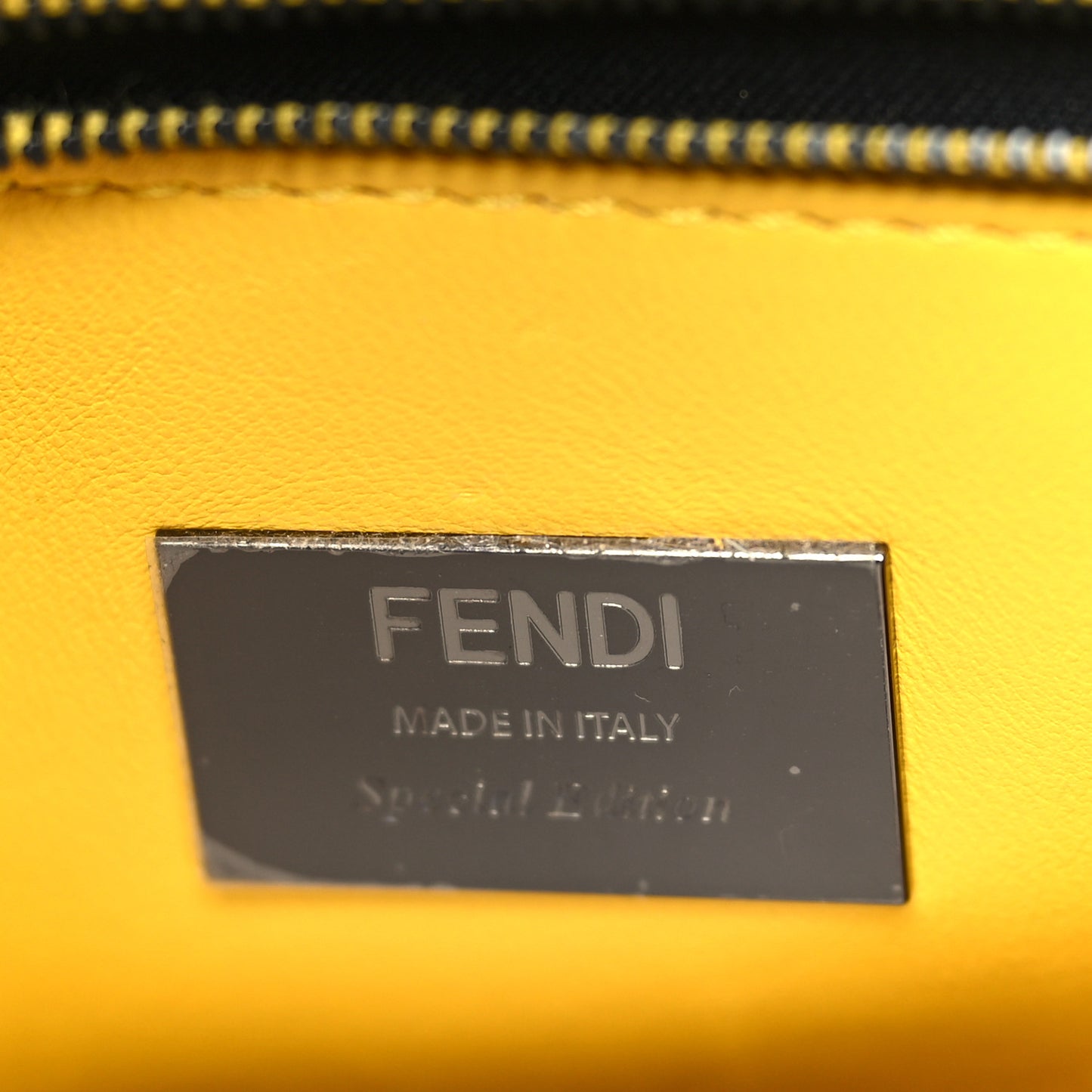 Nappa FF Mini Peekaboo Iconic Satchel Black Sunflower