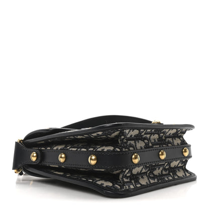 Christian Dior Oblique Square DiorAddict Flap Navy Blue 4 of 10