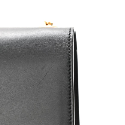 Saint Laurent Smooth Calfskin Medium Classic Monogram Kate Tassel Satchel Black 12 of 14