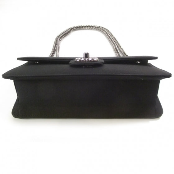 Chanel Fabric Evening Flap Black 4 of 9