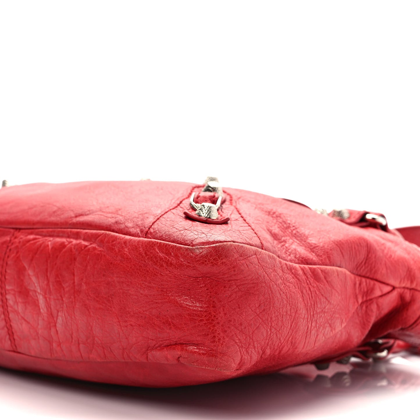 Agneau Giant 12 Silver Hardware Town Rouge Coquelicot