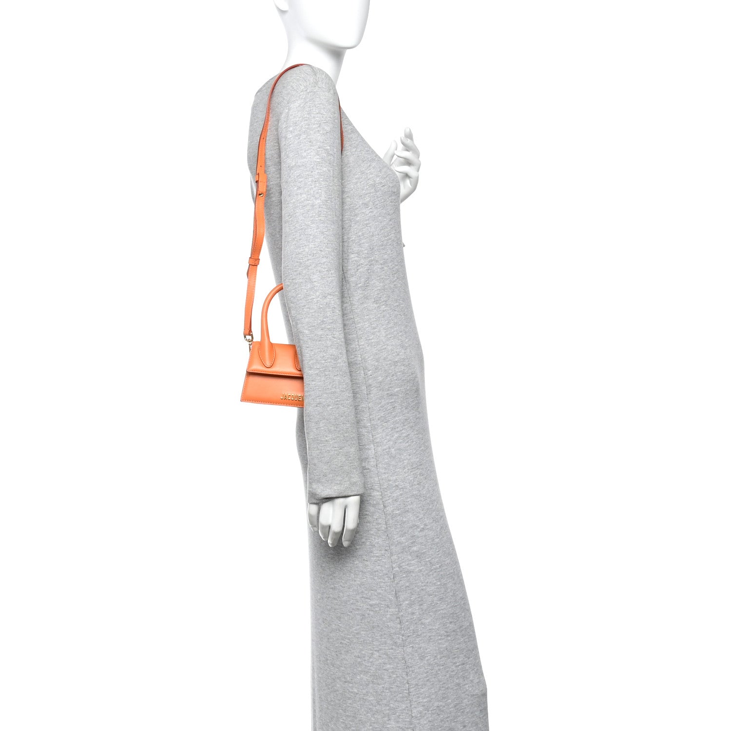 Jacquemus Smooth Calfskin Le Chiquito Orange 2 of 9