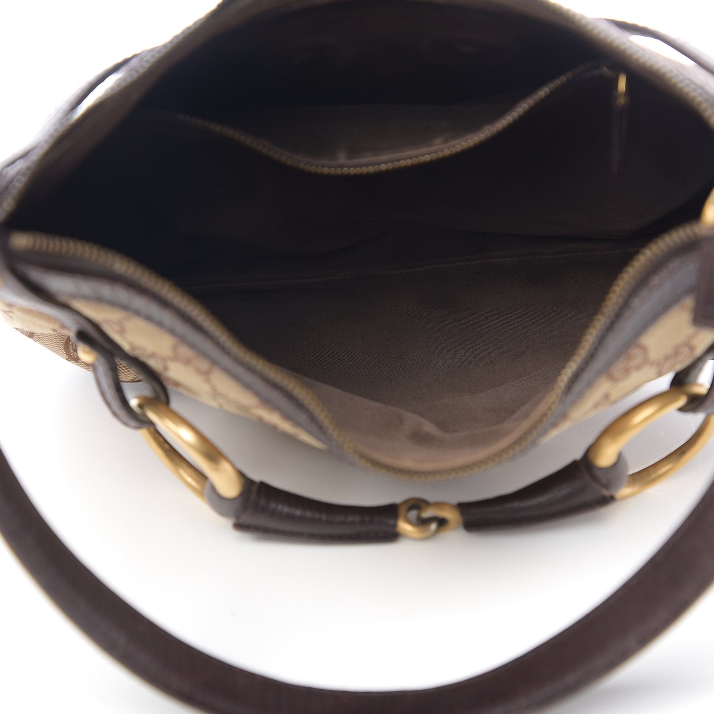 Monogram Horsebit Hobo Brown
