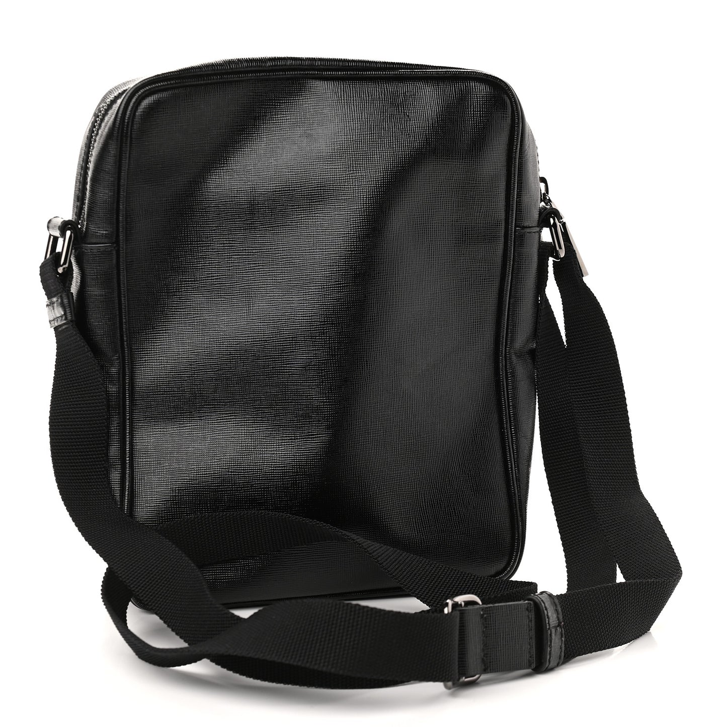 Calfskin Messenger Bag Black