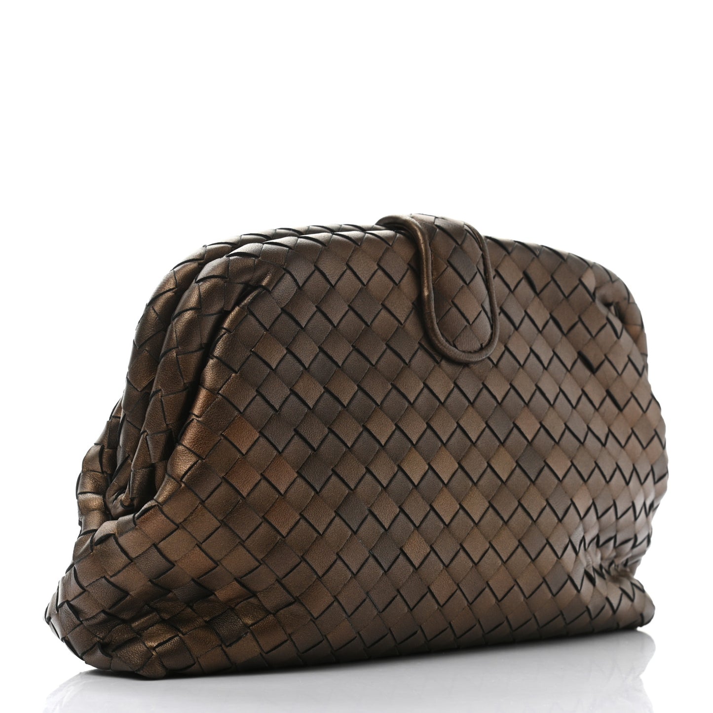 Nappa Intrecciato The Lauren 1980 Clutch Dark Bronze