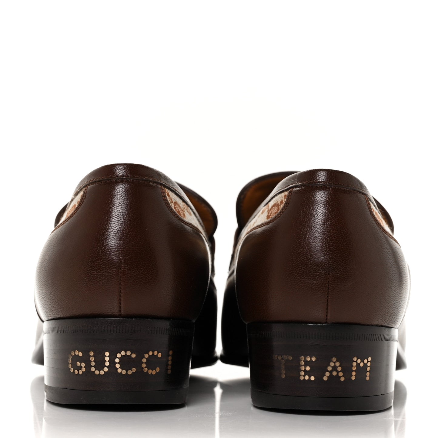 GG Monogram Goatskin Mens GG Loafers 10.5 Brown