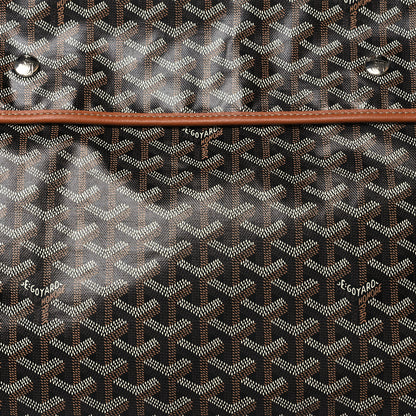 Goyard Goyardine Saint Leger Soft Briefcase Backpack Black Gold 7 of 10