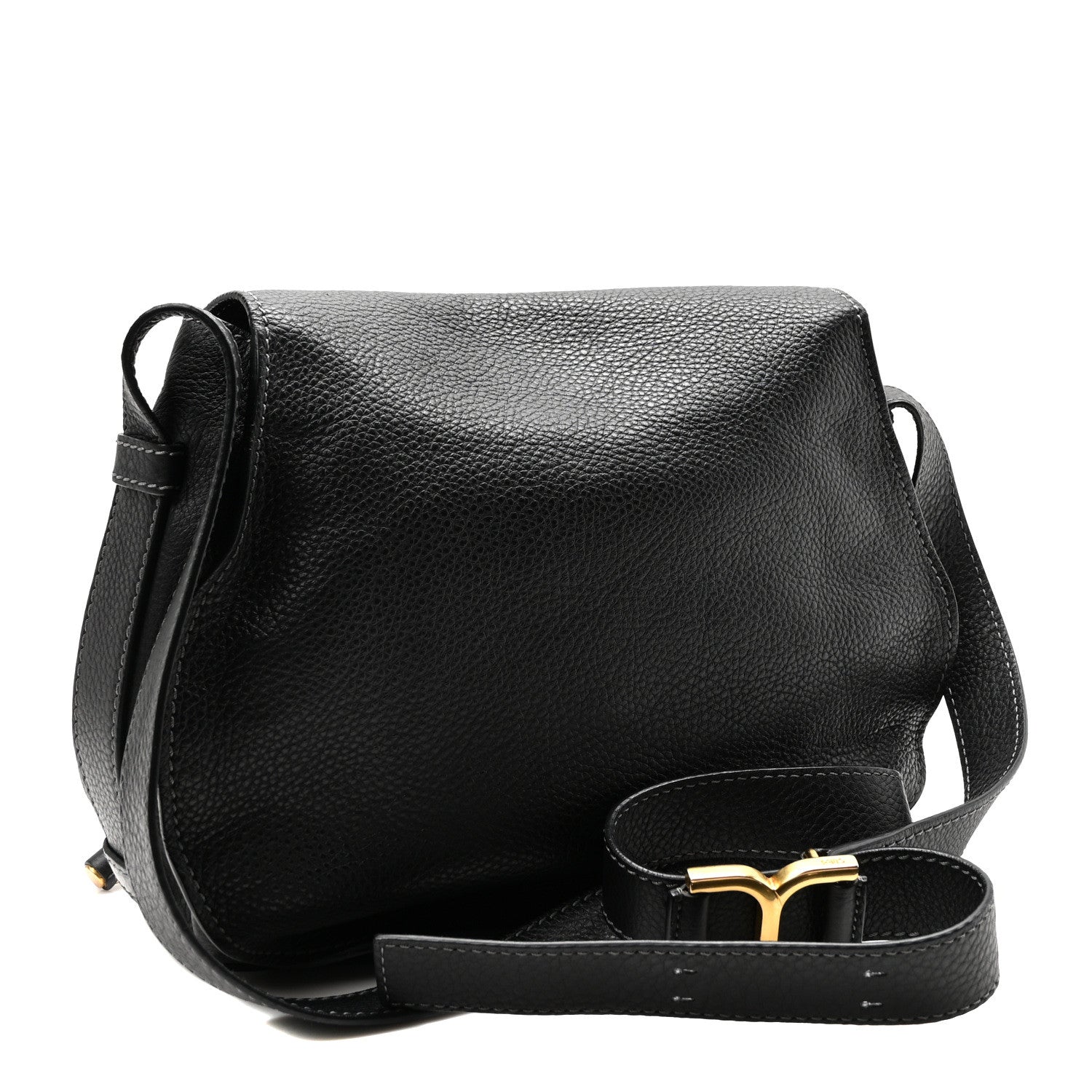 Chloe Calfskin Medium Marcie Round Crossbody Bag Black 3 of 10