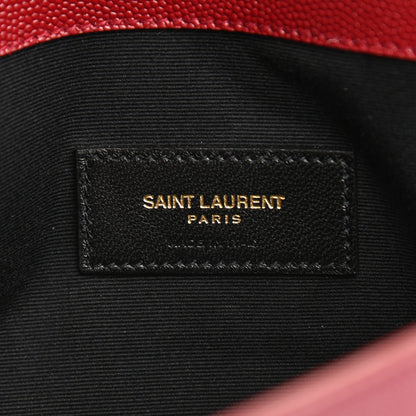Saint Laurent Grain De Poudre Uptown Pouch Red 6 of 7