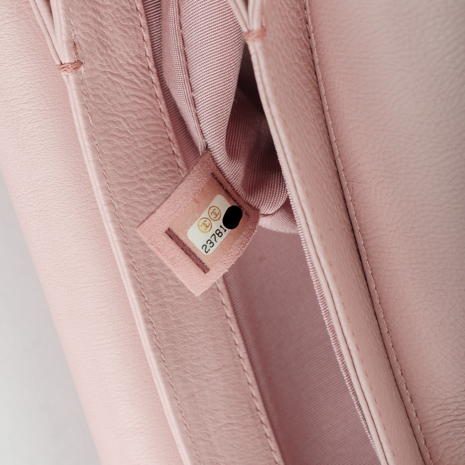 Chanel Calfskin Quilted CC Box Flap Light Pink 7 of 8