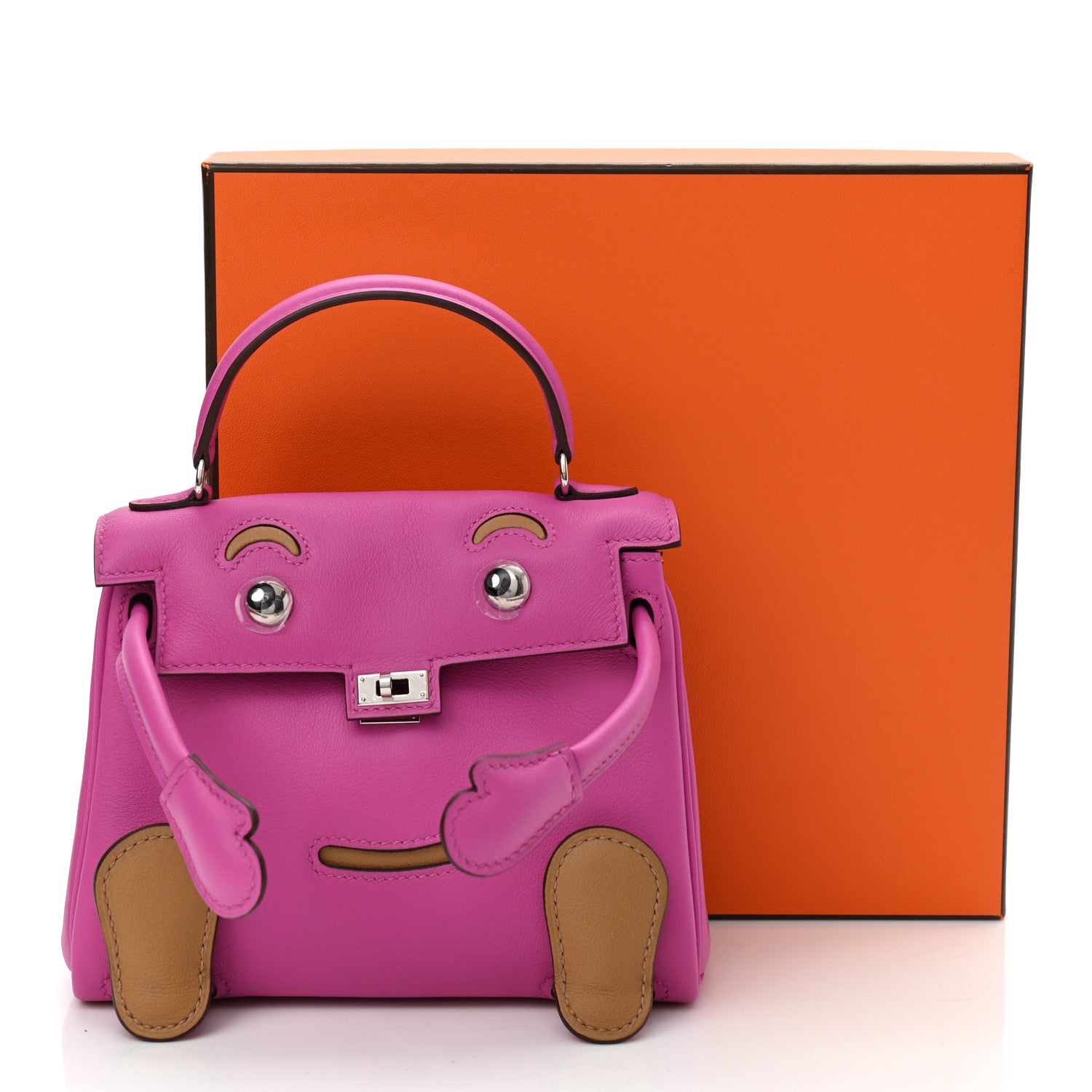 Hermes Swift Quelle Idole Kelly Doll Handbag Magnolia Biscuit 11 of 11