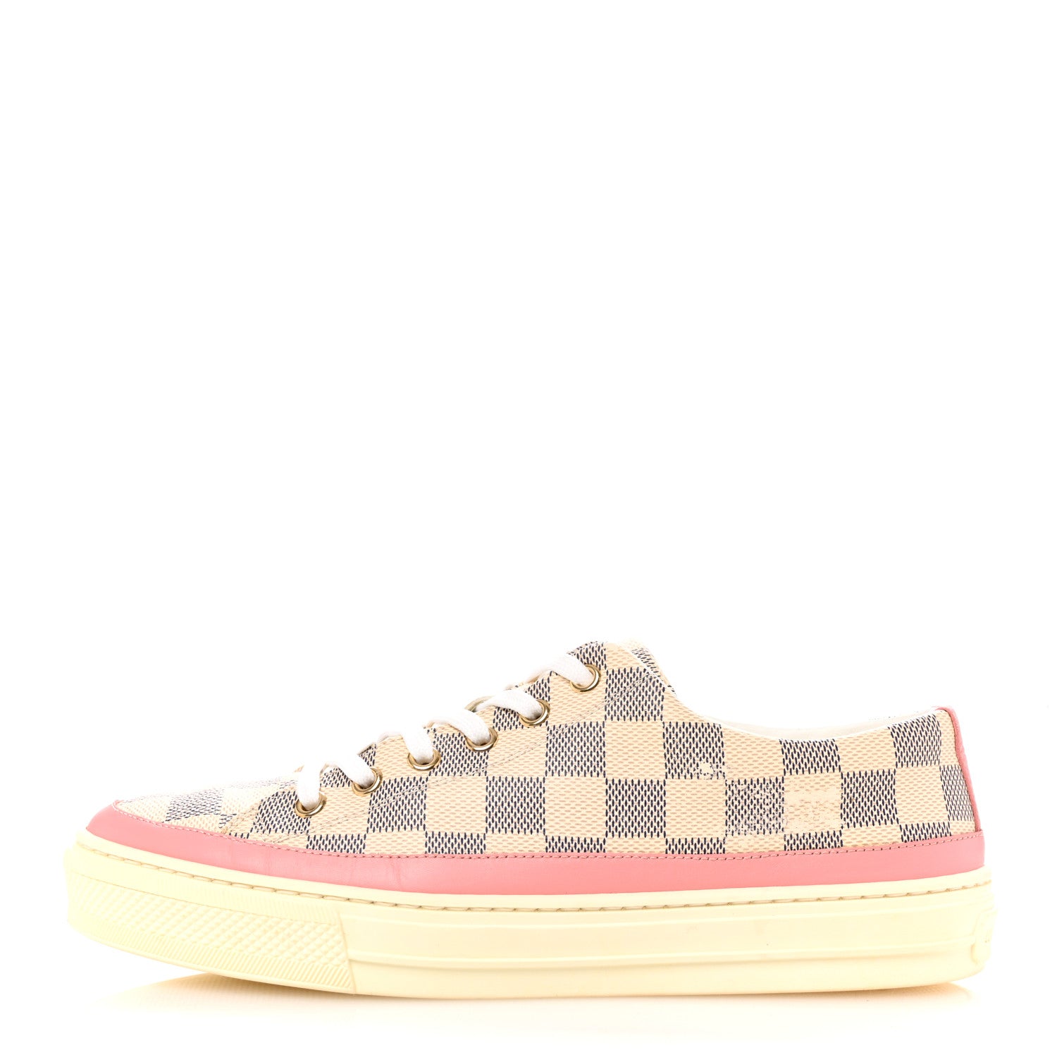 Louis Vuitton Damier Azur Stellar Sneakers 38 Rose Ballerine 1 of 11