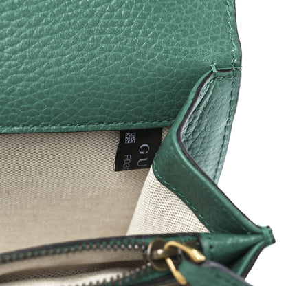 Gucci Pebbled Calfskin Small Dionysus Shoulder Bag Emerald 7 of 13