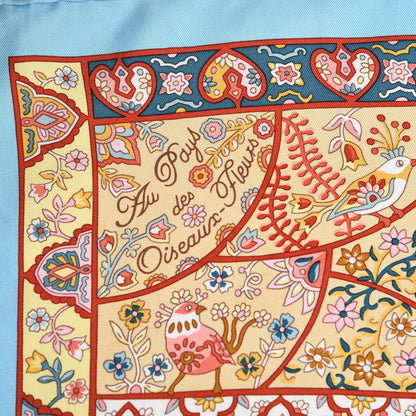 Hermes Silk Au Pays Des Oiseaux Fleurs Scarf 90 5 of 6
