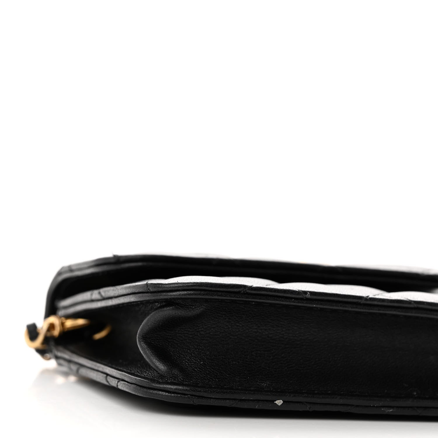 Chanel Lambskin Quilted Pearl Crush Clutch With Chain Black 9 of 10