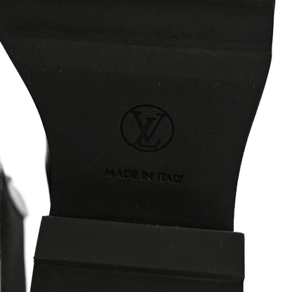 Louis Vuitton Calfskin Monogram Beaubourg Ankle Boots 37.5 Black 7 of 10