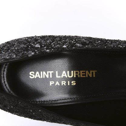 Saint Laurent Glitter Opyum 100 Pumps 38 Black 7 of 10