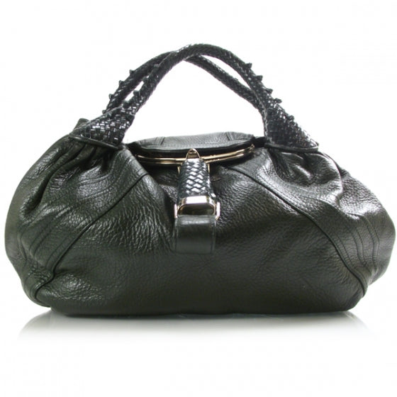 Fendi Nappa Leather Spy Dark Green 1 of 11