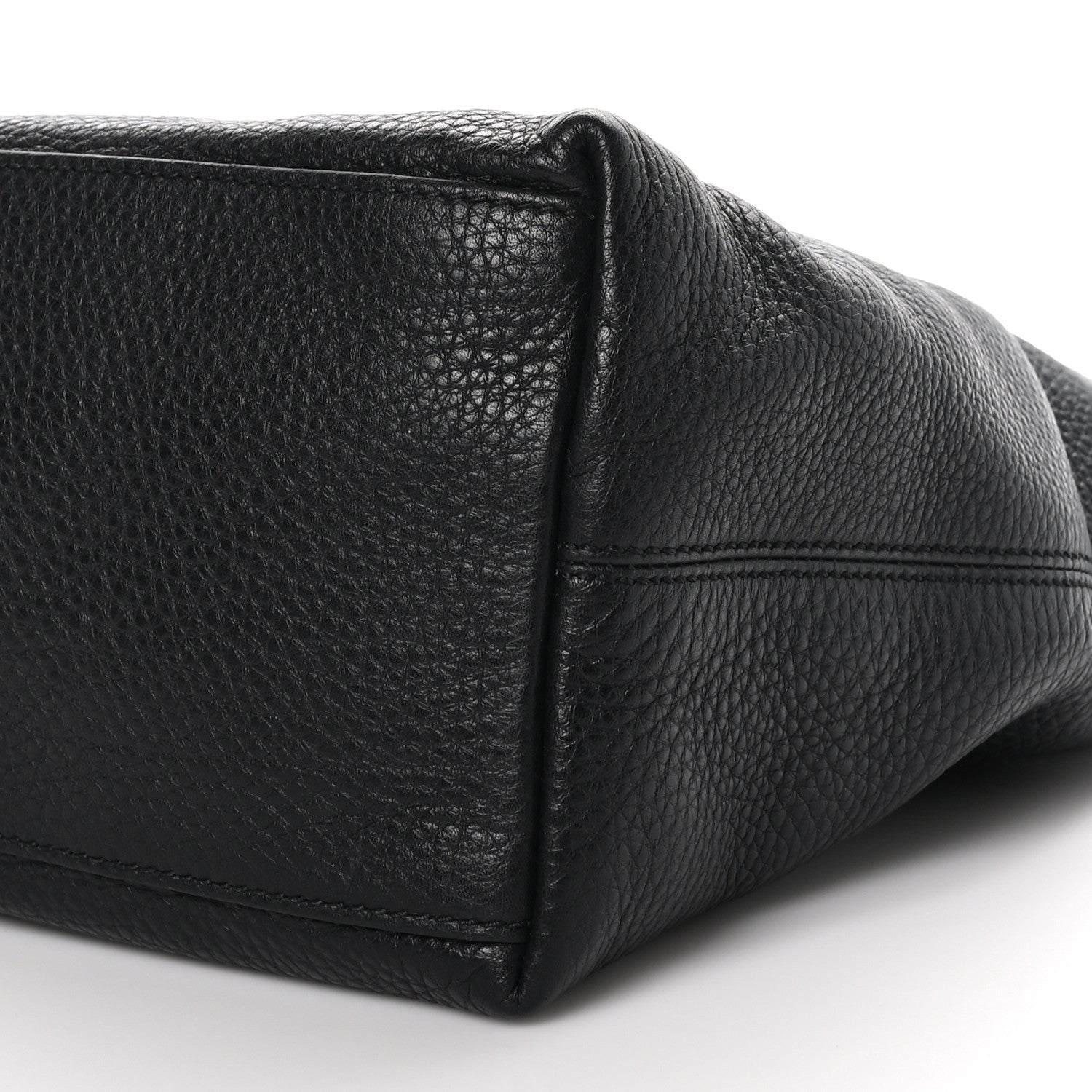 Gucci Pebbled Calfskin Studded Medium Soho Chain Shoulder Bag Black 9 of 9
