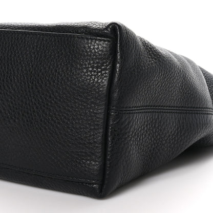 Gucci Pebbled Calfskin Studded Medium Soho Chain Shoulder Bag Black 9 of 9