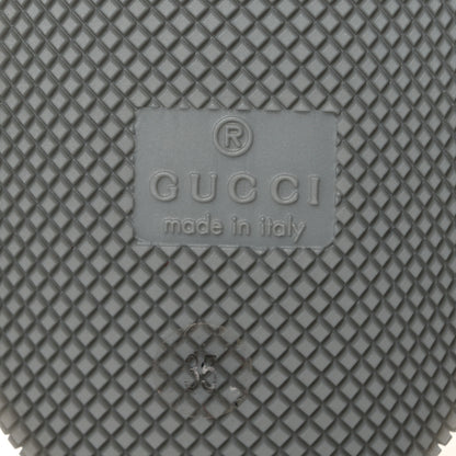 Gucci Metallic Nappa Silk Crystals Womens Screener Sneakers 35 Silver Light Grey 8 of 11