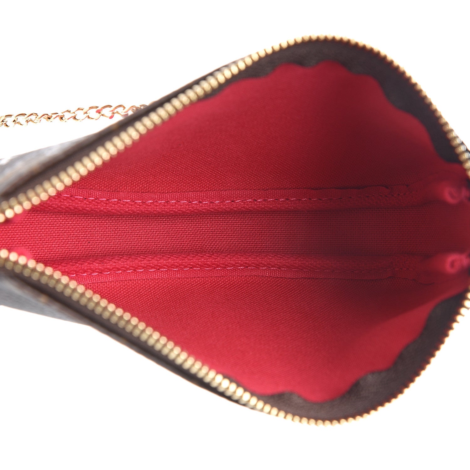 Louis Vuitton Monogram 2019 Christmas Animation Mini Courchevel Pochette Accessories Fuchsia 4 of 7