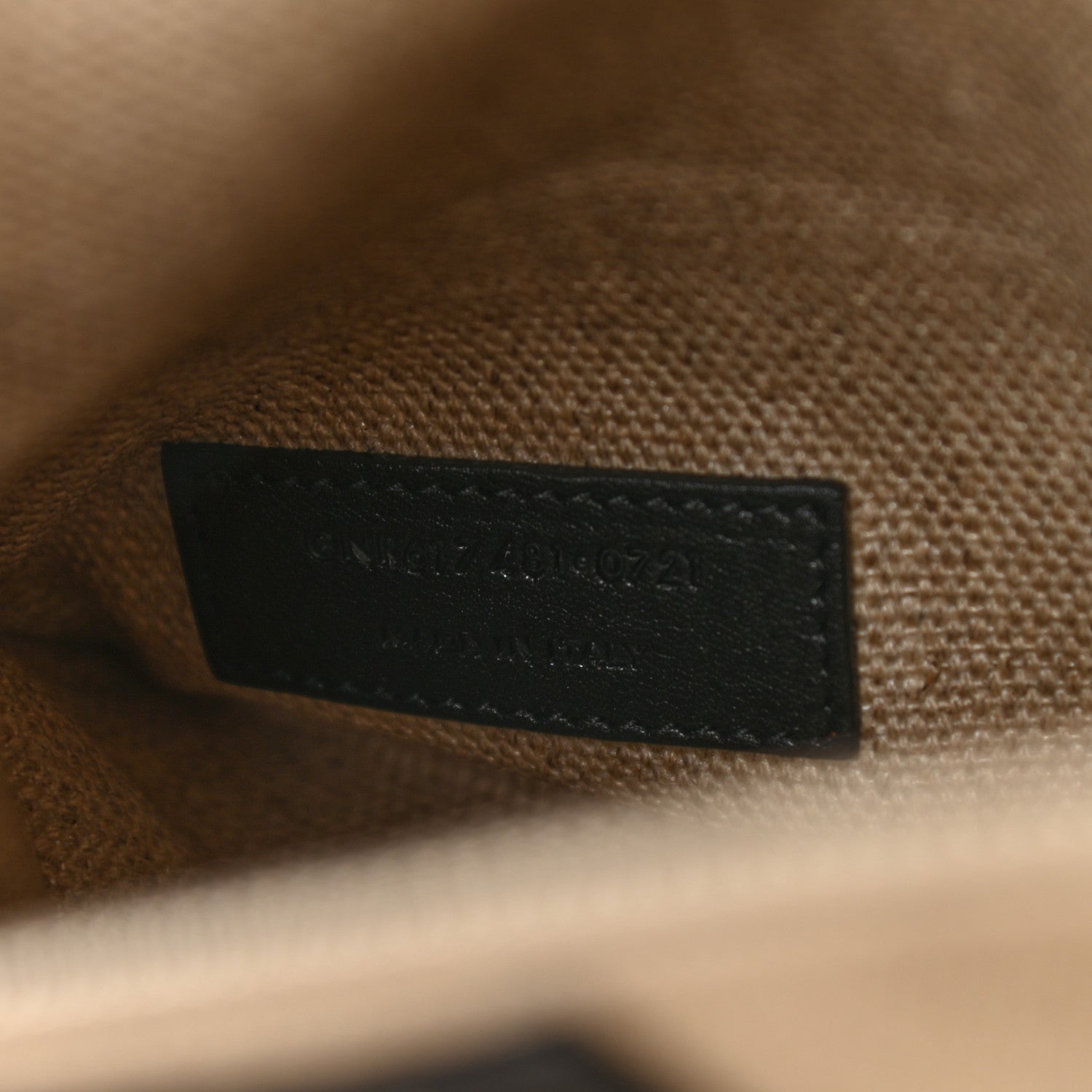 Saint Laurent Linen Calfskin Small Rive Gauche Tote Greggio Natural 7 of 10