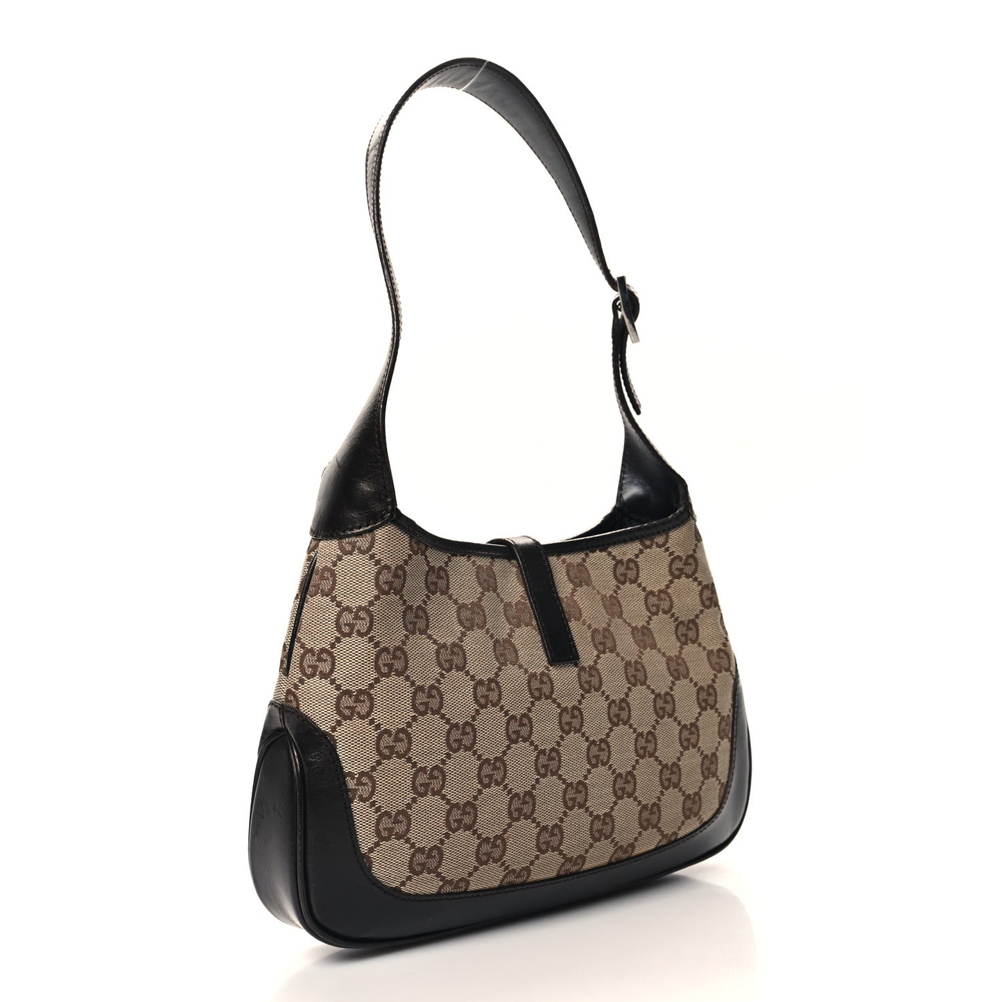 Monogram Web Small Jackie O Hobo Dark Brown
