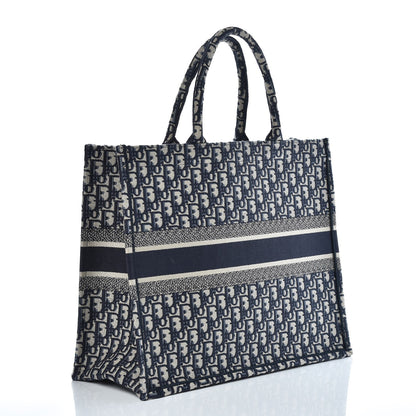 Christian Dior Oblique Book Tote Blue Multicolor 3 of 7
