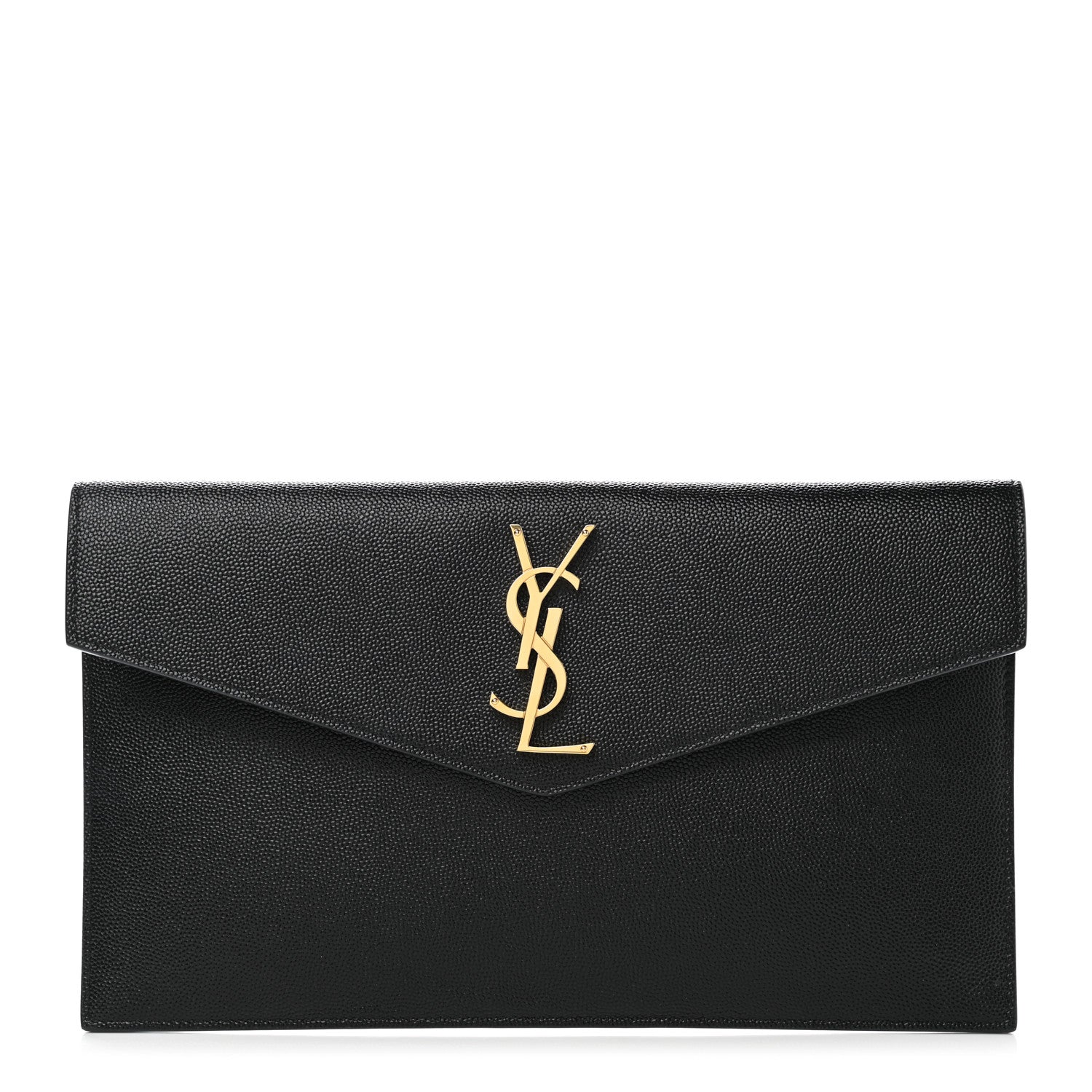 Saint Laurent Grain De Poudre Uptown Pouch Black 1 of 8