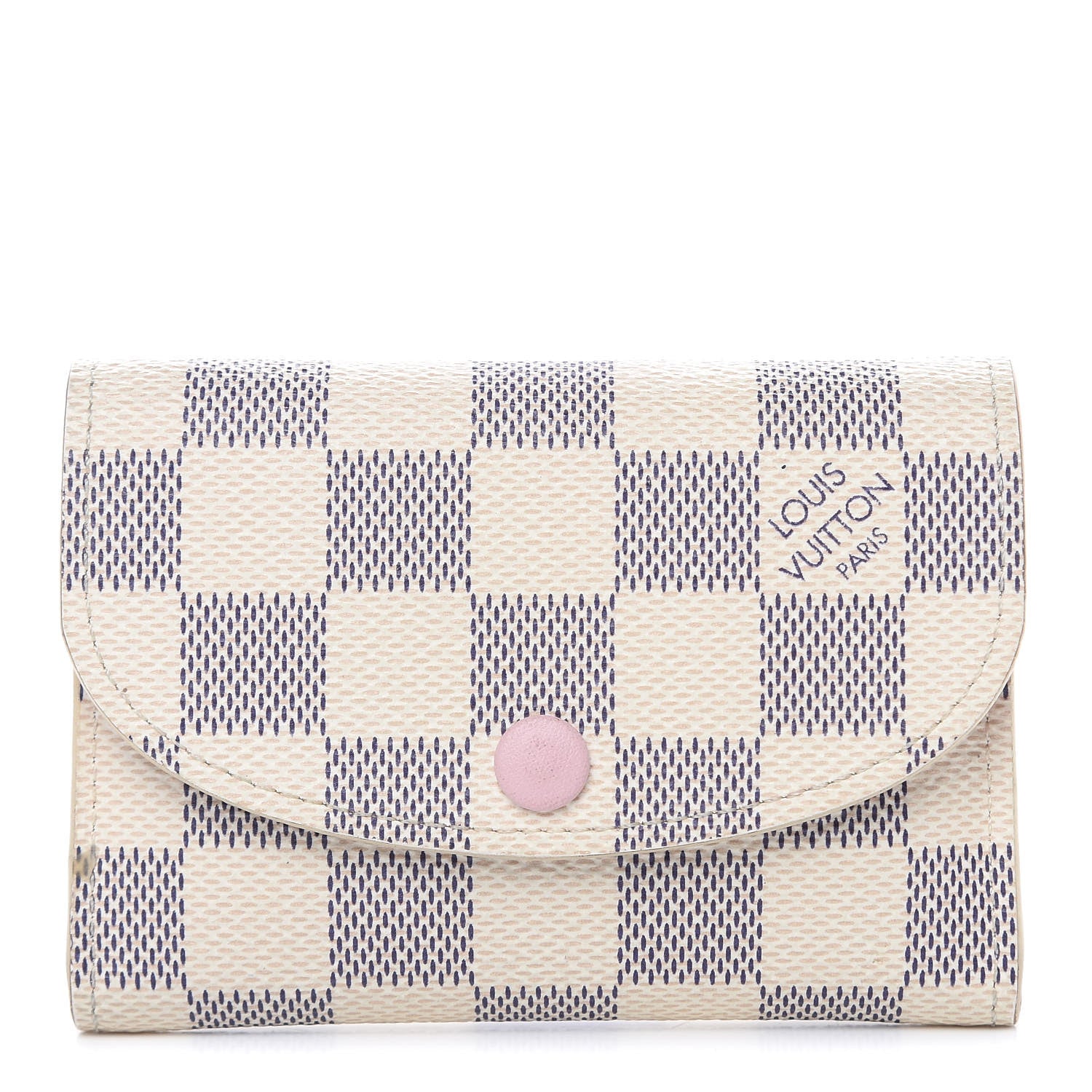Louis Vuitton Damier Azur Rosalie Coin Purse Rose Ballerine 1 of 13