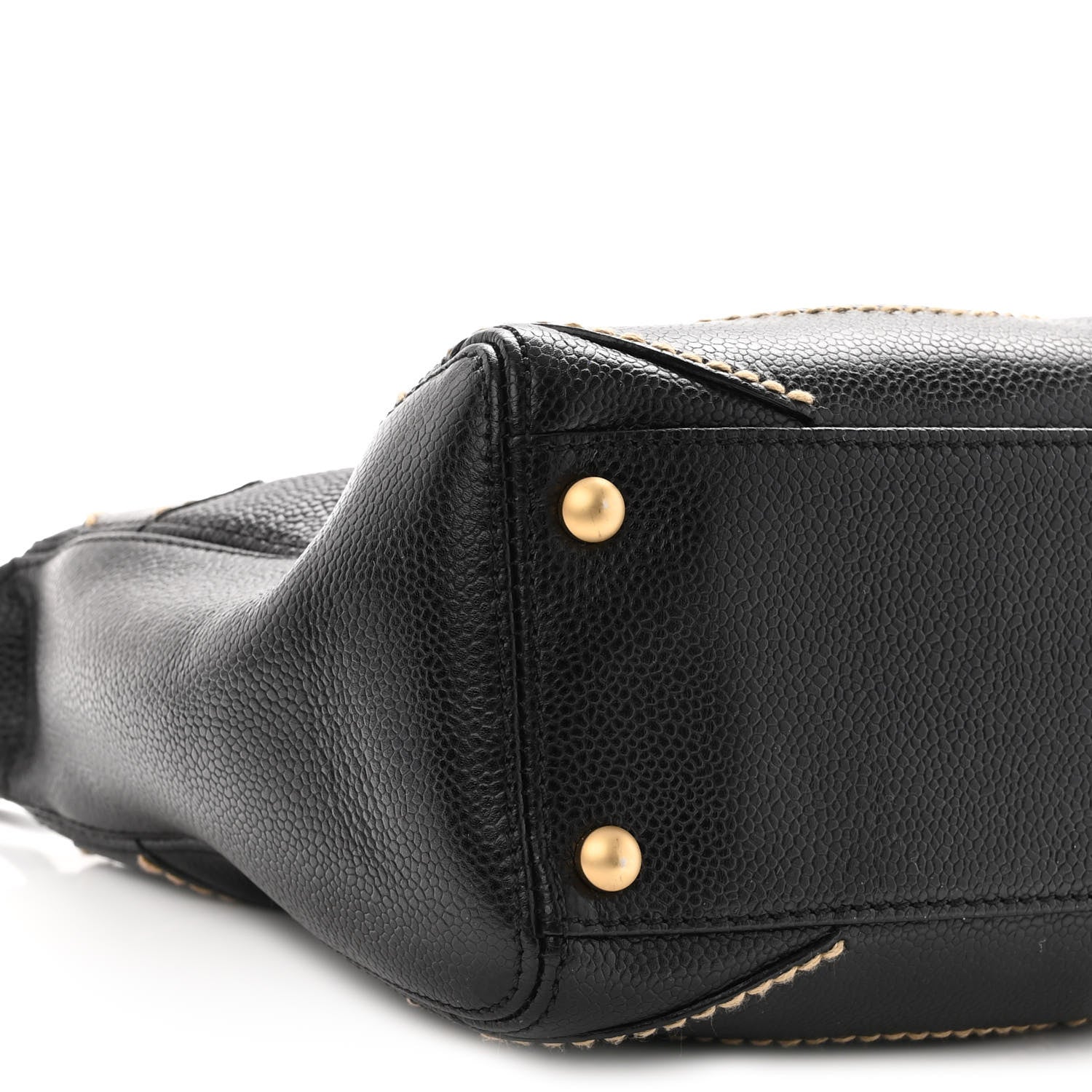 Chanel Caviar CC Stitched Medium Hobo Black 8 of 9