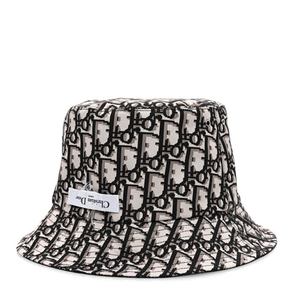 Christian Dior Oblique Reversible Teddy-D Brim Bucket Hat 57 Navy 6 of 13