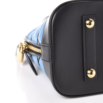 Louis Vuitton Lambskin Malletage Alma PM Bleuet 11 of 12