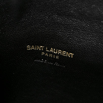 Saint Laurent Lambskin Chevron Quilted Small Loulou Black 10 of 13