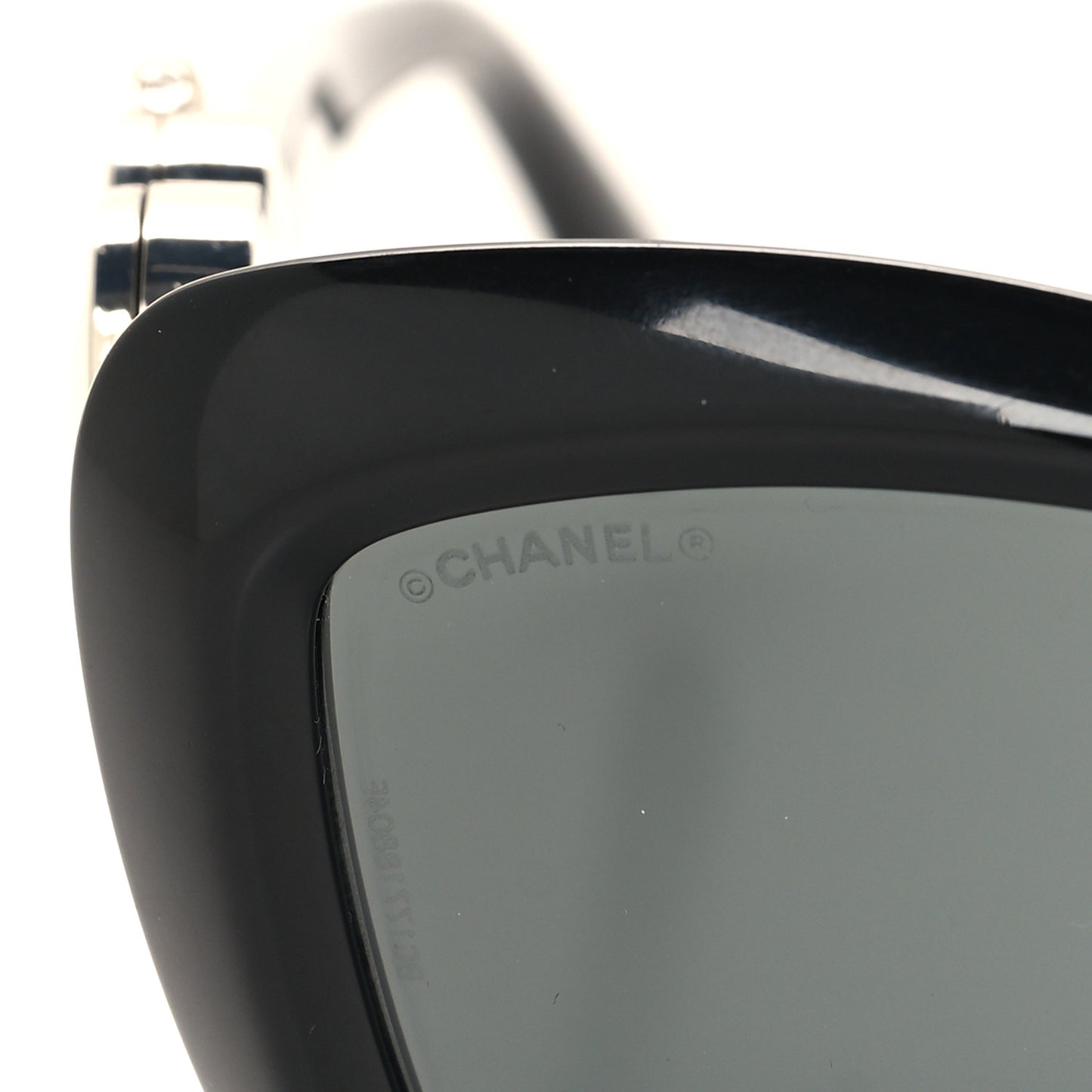 Acetate Enamel Heart Butterfly Sunglasses 5517 Black