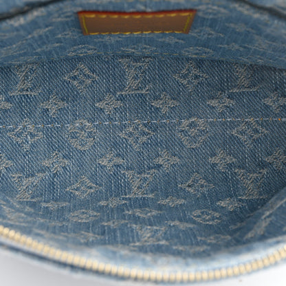 Louis Vuitton Denim Monogram Pochette Cosmetique PM Sky Blue 5 of 7