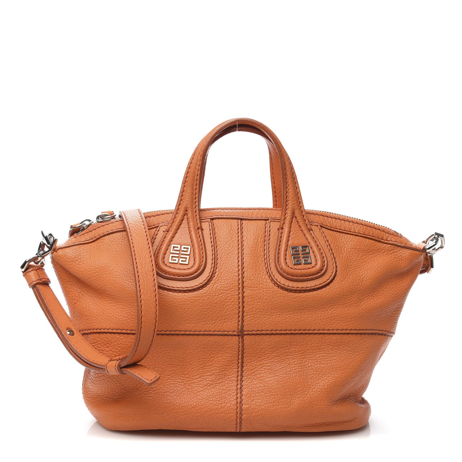 Givenchy Sugar Goatskin Micro Nightingale Orange 1 of 10