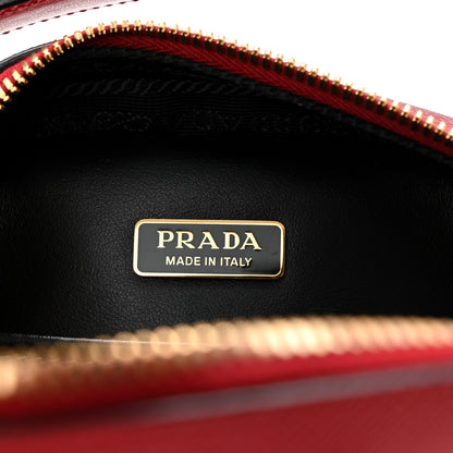 Prada Saffiano Lux Odette Crossbody Fuoco 6 of 10