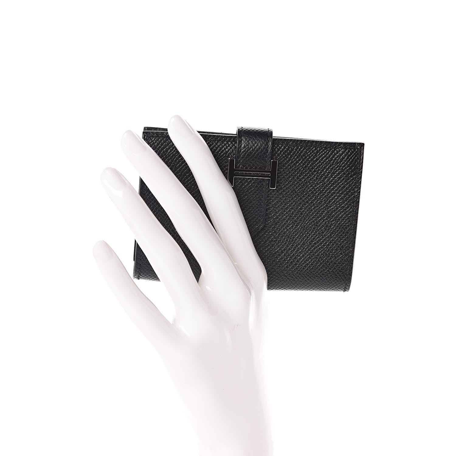 Hermes Epsom Bearn Card Holder Black 2 of 7