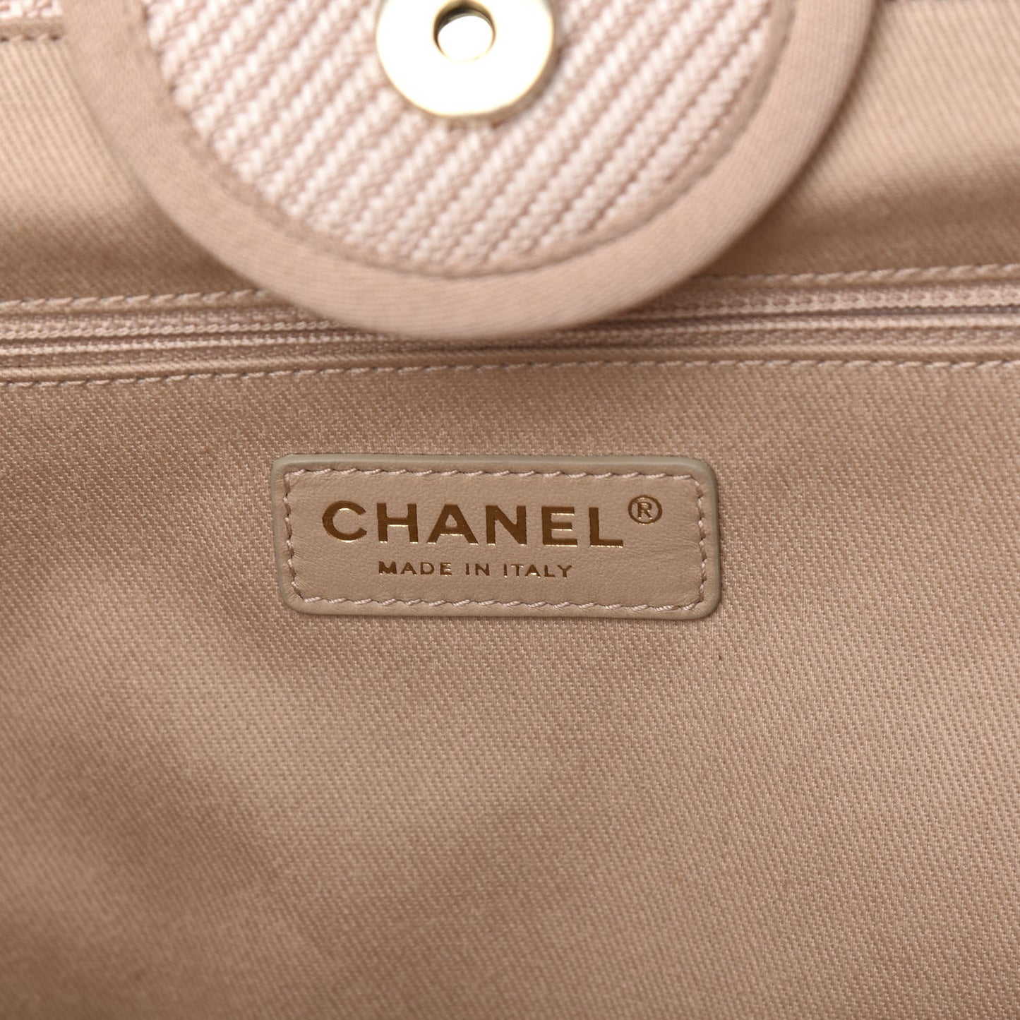 Canvas Medium Deauville Tote Beige
