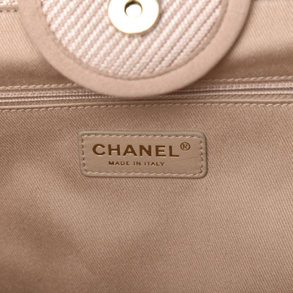 Chanel Canvas Medium Deauville Tote Beige 5 of 9