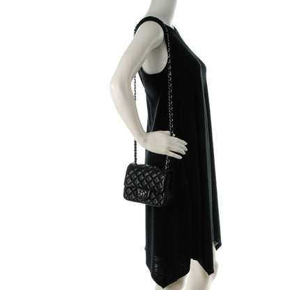 Chanel Lambskin Quilted Mini Square Flap Black 2 of 9