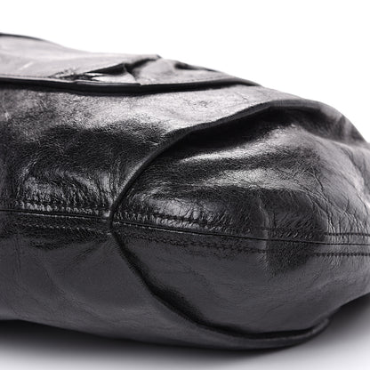 Miu Miu Vitello Lux Gathered Hobo Black 9 of 14
