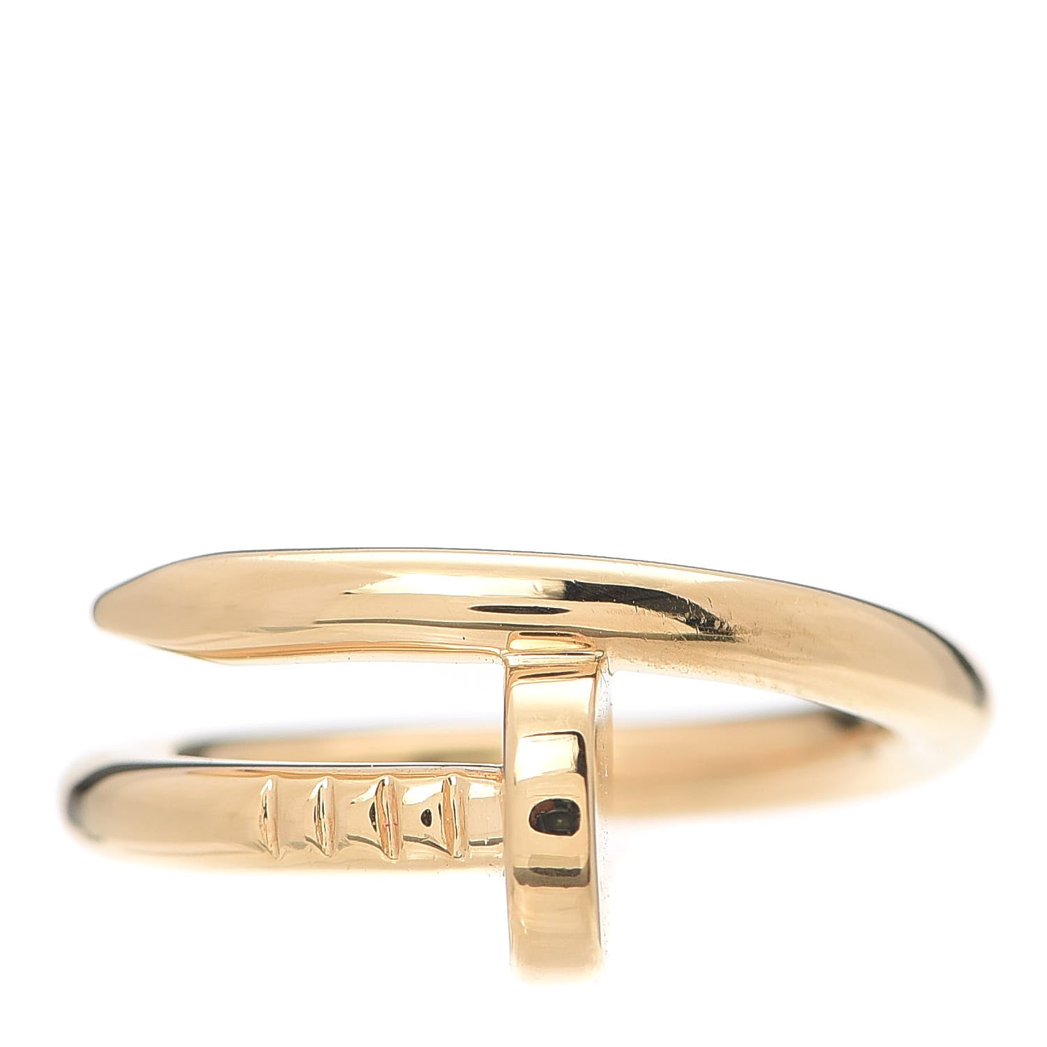 Cartier 18K Yellow Gold Juste Un Clou Ring 53 6.25 1 of 7