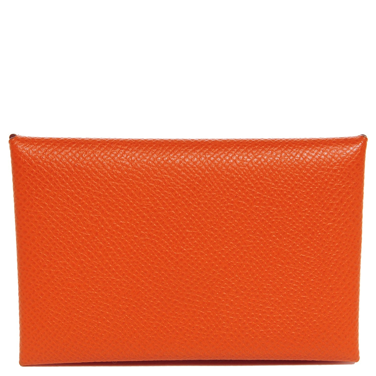 Hermes Epsom Calvi Card Case Orange 1 of 8