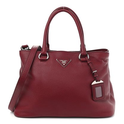 Prada Vitello Daino Tote Cerise 1 of 9