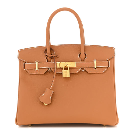 Epsom Birkin 30 Gold