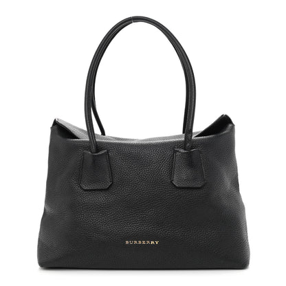 Burberry London Grainy Calfskin Medium Baynard Tote Black 1 of 11